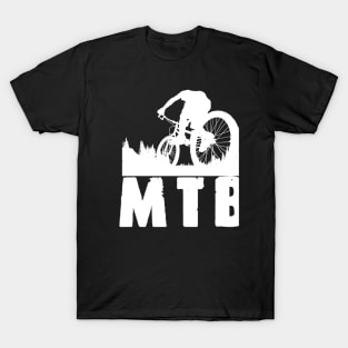 MTB Forest Silhouette /cycling T-Shirt